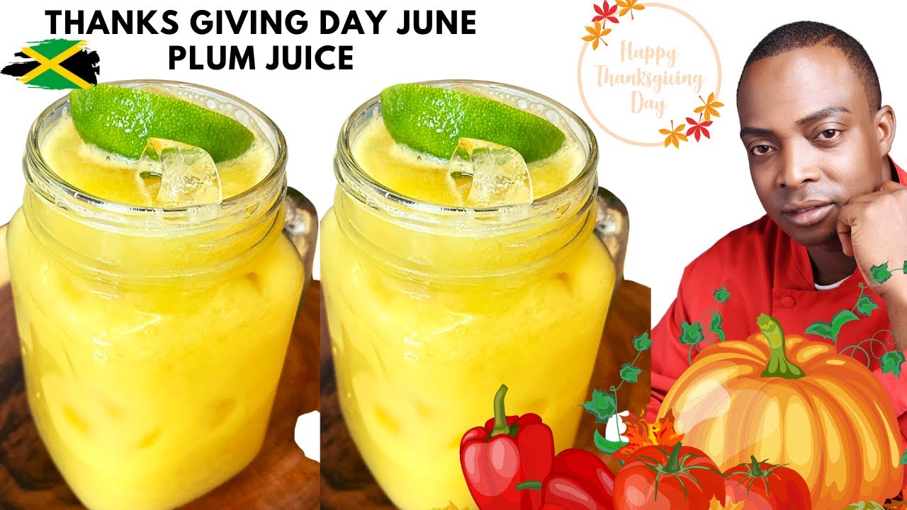 Thanksgiving Day June Plum Juice   Jamaica Recipe    Chef Ricardo Cooking