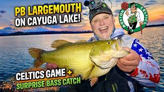 PB Largemouth on Cayuga Lake! Celtics Game + Surprise Bass Catch (Day 3)
