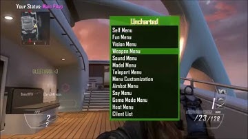 Uncharted SPRX Mod Menu Preview! [Bo2/1.18]