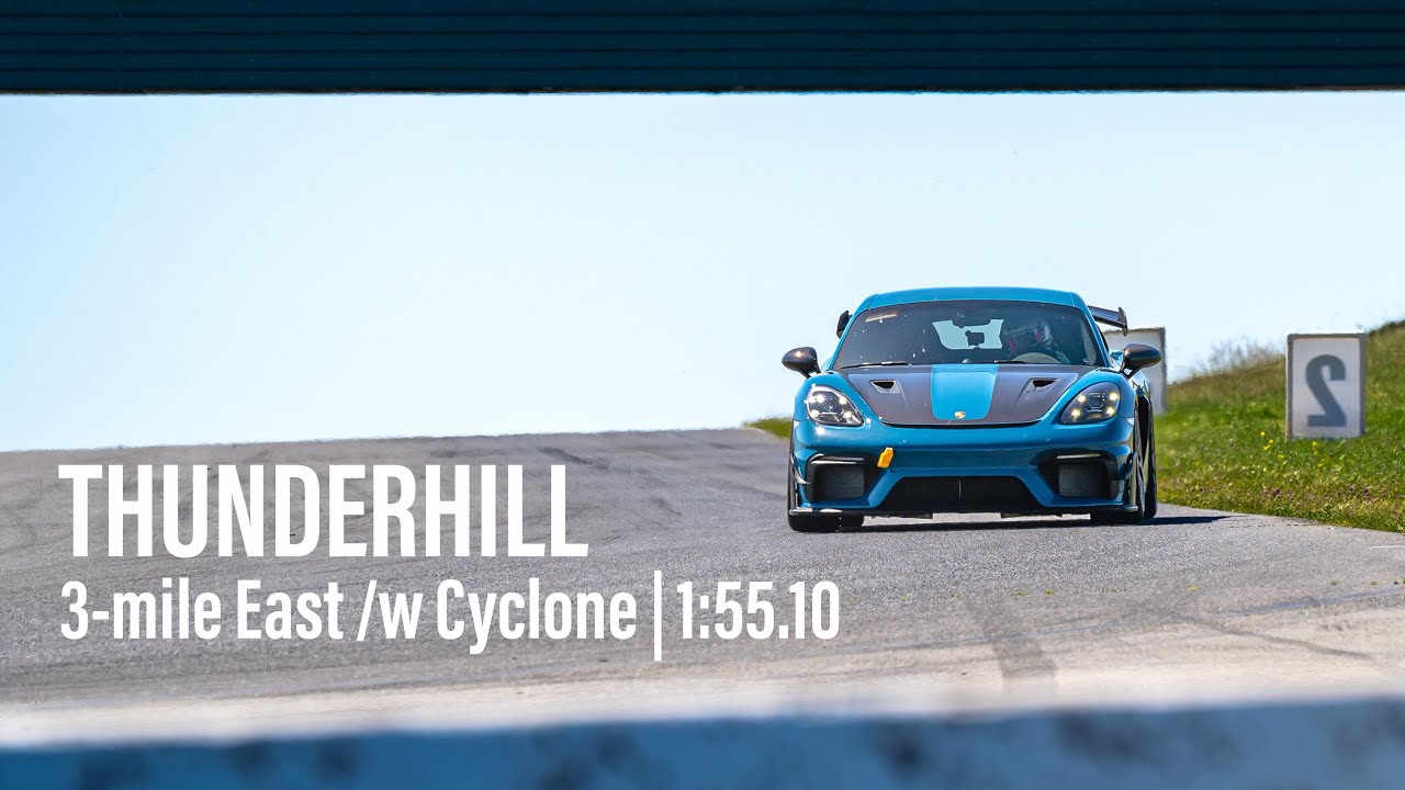 Porsche GT4 RS Hot Lap at Thunderhill Raceway | 3-mile /w Cyclone | 1:55.10