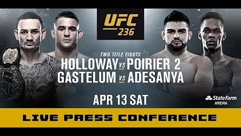 UFC 236 Press Conference Face-Offs: Hollaway vs Poirier, Gastelum vs Adesanya