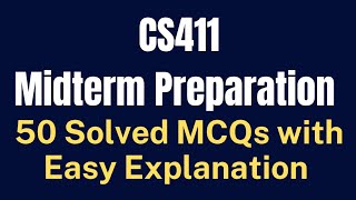 CS411 Visual Programming Midterm MCQs Preparation [50 Solved with Easy Explanation] 