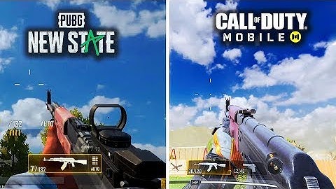PUBG New State VS Call of Duty Mobile 🔥 Weapon Sound & Animation Comparison (Android/IOS)