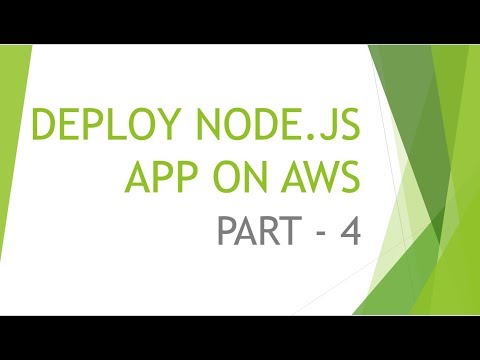 Part 4-DEPLOY A NODEJS APP ON AWS