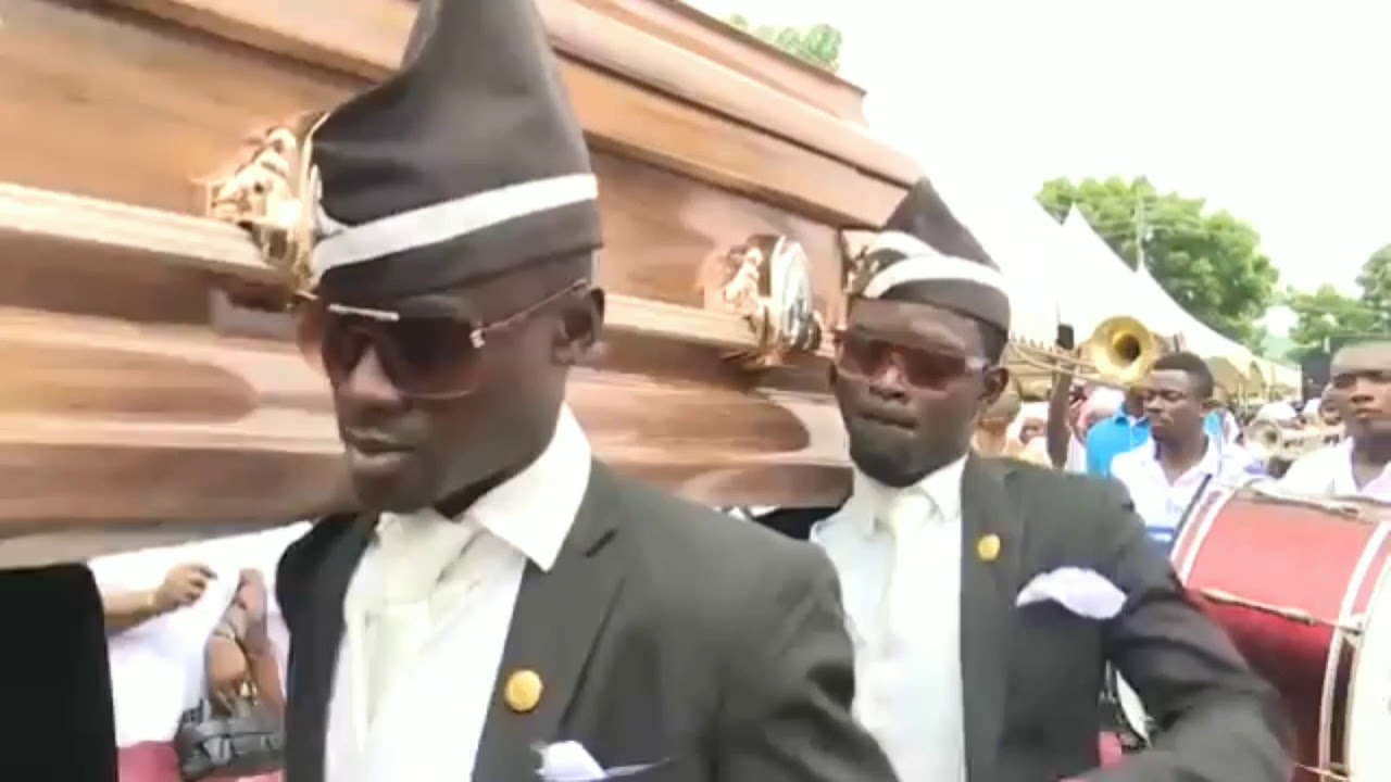Dancing Funeral Coffin Meme Original Full Version Music Video (Bass
