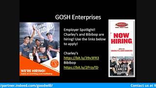 Goodwill Columbus Workforce Development  Employment Spotlight of the Week April 7, 2021 Trim