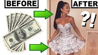 MAKING A DRESS OUT OF MONEY!
