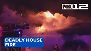 1 person dies after two-alarm house fire in NE Portland