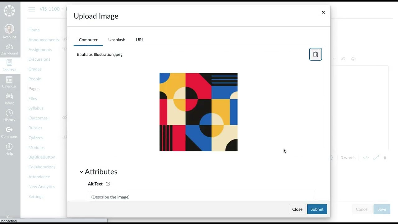 New Adding Content with HTML Editor Canvas