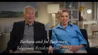 Edgemere residents Barbara and Joe Buchman tell about their experiences at Edgemere.