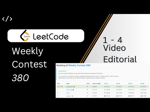Leetcode Weekly Contest