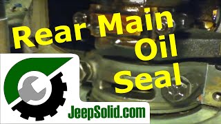 Jeep rear main oil seal and oil pan gasket