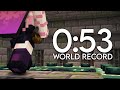 Minecraft beaten in 53 seconds wr