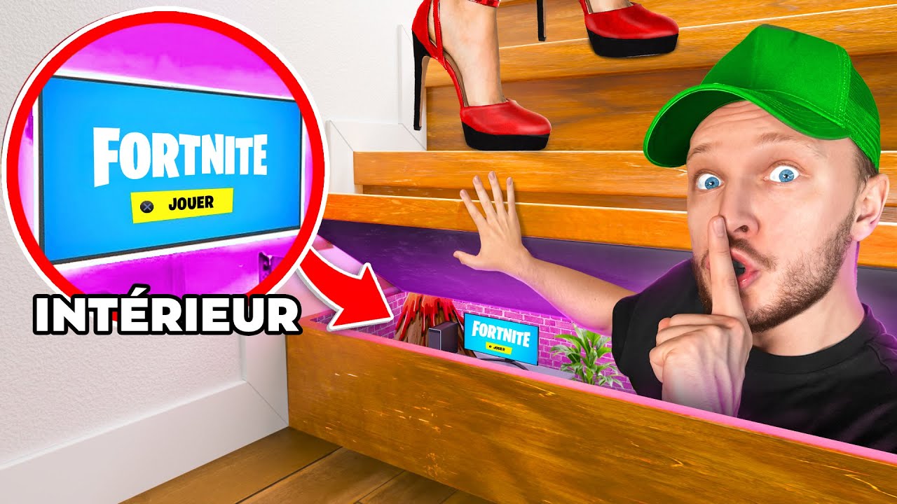 J’ai Construis une Pièce Secrète pour Jouer en Cachète !