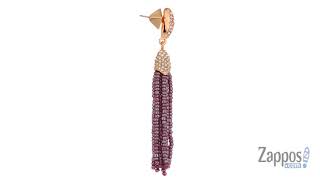 Vince Camuto Seed Bead Tassel Fringe Earrings SKU: 9023459