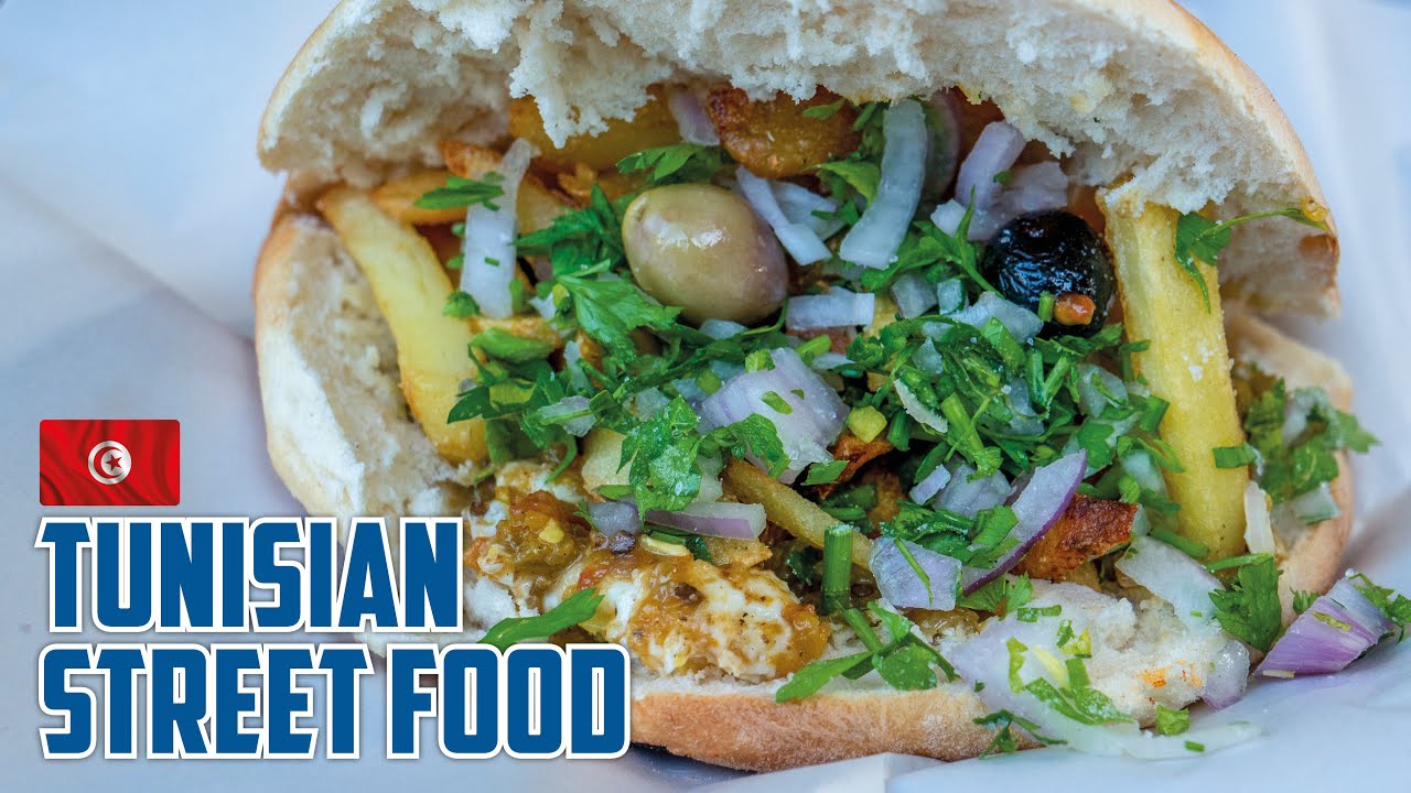 Tunisian Street Food | Bambalouni | Fricassé | Kafteji Sandwich - YouTube