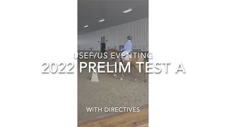 Usea Preliminary Eventing Dressage Test A 2022 With Directives - How To Ride