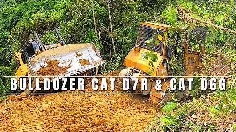 The Fastest Heavy Equipment Works Dozer CAT D7R and CAT D6G
