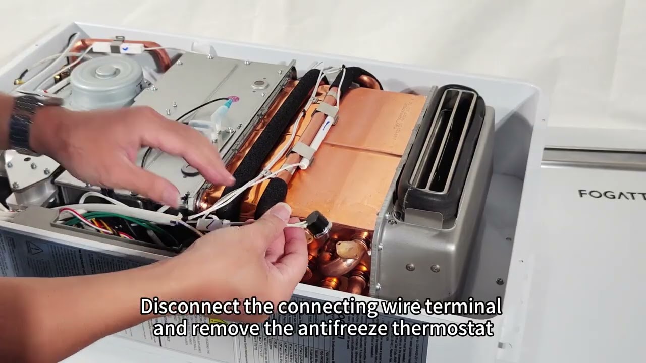 FOGATTI Home Water Heater Outdoor Unit Replacement Anti freeze Temperature Controller Video