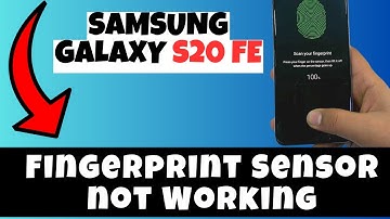 How to Fix Fingerprint Not Scanning Samsung Galaxy S20 FE || Fingerprint Sensor not Working Samsung