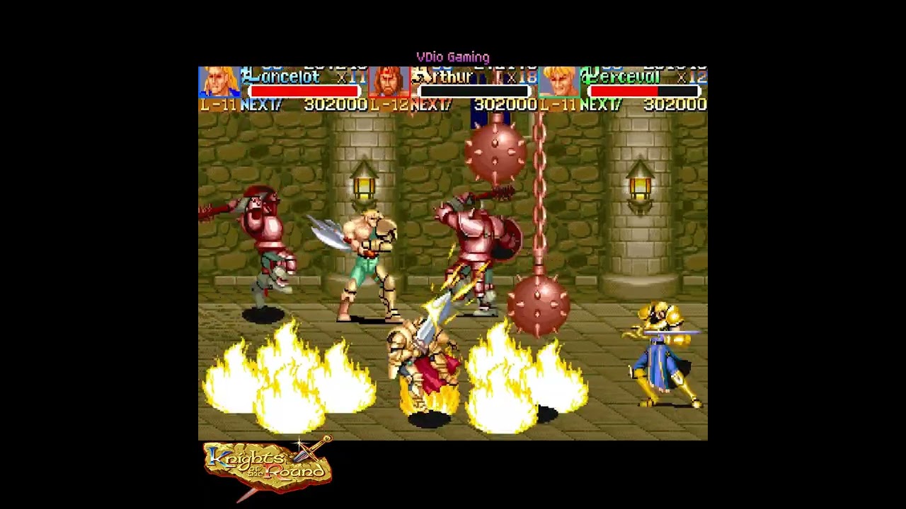 nights of the Round (Arcade) - Final Stage - Decisive Battle at the King's Castle Pt. 1 | Gameplay