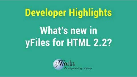 yFiles for HTML 2.2 Developer Highlights