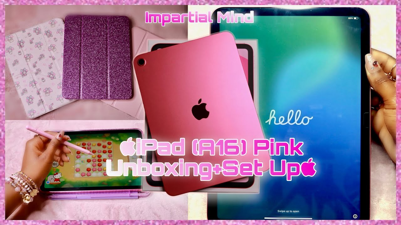🌟iPad (A16)11th Gen In Pink 2025 Unboxing 🩷 |Accesories, Set Up