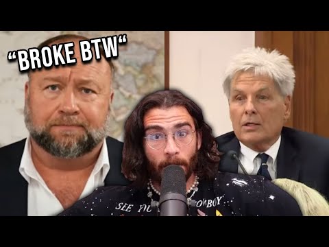 Thumbnail for HasanAbi reacts to Expert Witness Reveals Alex Jones'' Net Worth