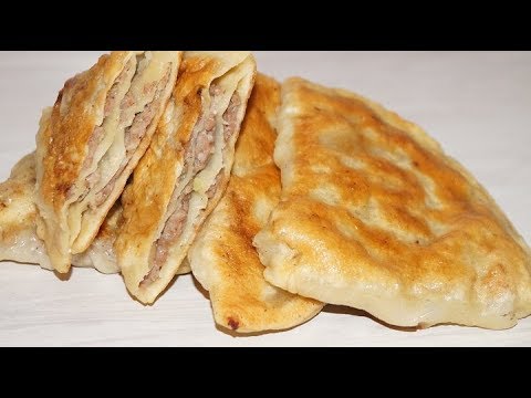 Ну- очень вкусные слоеные лепешки с мясом.Китайские слоеные лепешки ...