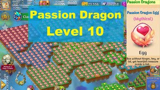 Merge Dragons! Passion Dragon Level 10!