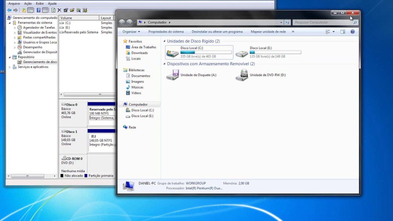 COMO JUNTAR 2 OU MAIS PARTIÇOES DO HD EM UMA SÓ, FACIL (2018)