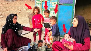 The village nomad girls became friends with Mohammad&#39;s children! &quot;Limitless love&quot;