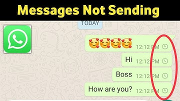 How To Fix WhatsApp Messages Not Sending Problem.