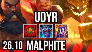 UDYR vs MALPHITE (TOP) | KR Master | 26.10