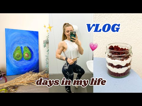 ~ začínám dělat osobní trenérku | maluju obraz | upper body trénink | recept na krtkův dortík | VLOG