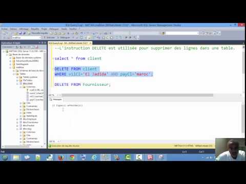 DELETE avec ou sans WHERE en SQL Server