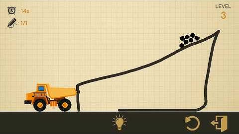 Brain Line Truck - Physics Puzzles level 1 2 3 4 5 Walkthrough