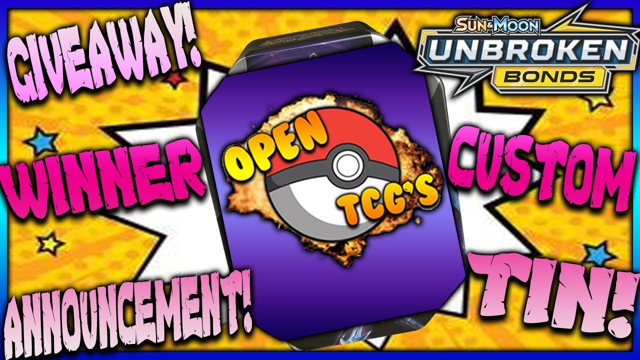 Open Tcg's Pokemon Mystery Tin! Month Of July Giveaway Winner Announcement!