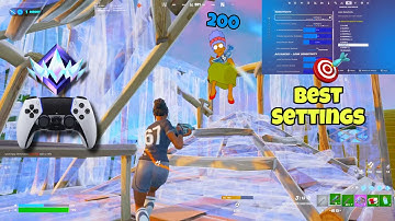 *NEW* Best Controller Settings + Sensitivity For Fortnite Chapter 6 Simpsons! (PS5/XBOX/PC/PS4)