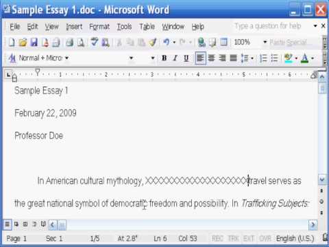 How to double space an essay on microsoft word 2003