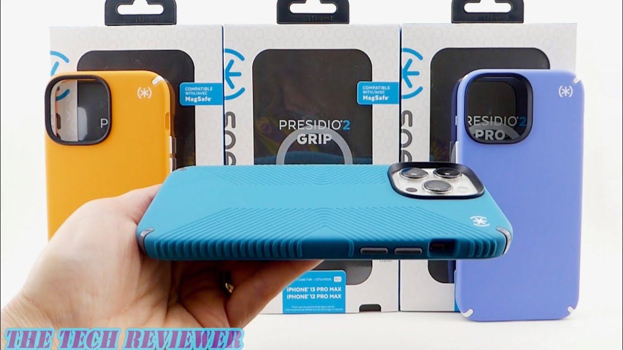 Speck Presidio2 Pro & Grip w/MagSafe for iPhone 13 Pro Max: Serious Protection * New Summer Colors!