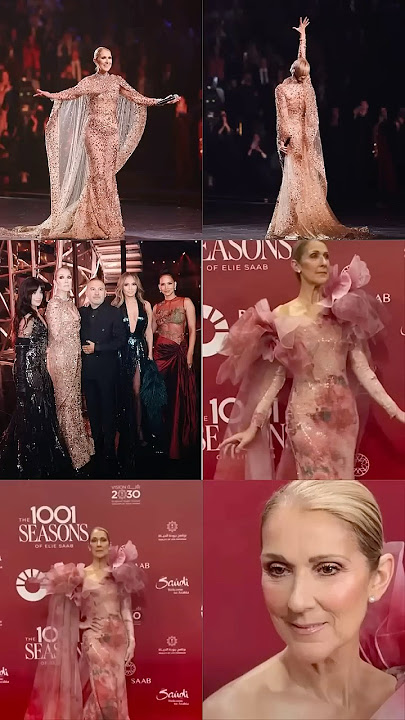 Celine Dion's live performance 2024 ELIE SAAB FASHION SHOW Belt Out Hits In Saudi Arabia#shorts#live