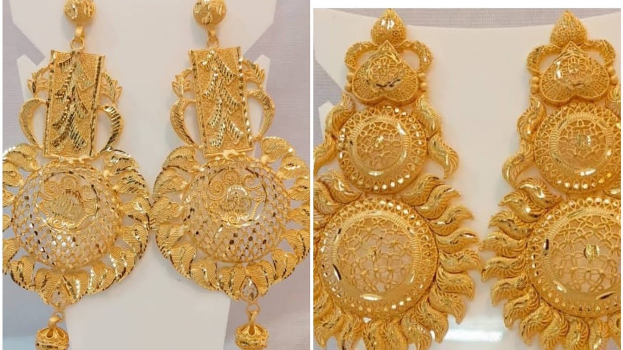 Gold Bridal Earrings  Best Gold Earring Designs From Kalyan Jewellers