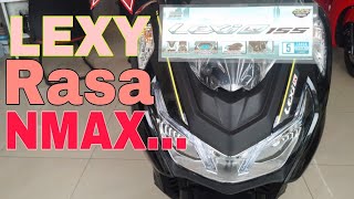 Review detail Yamaha Lexi LX 155 CC warna Hitam Metalik versi standar...! Senyaman NMAX???🤔🤗