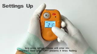 AGH5100 Single Gas Detector Operation Guide-AIYITEC.com