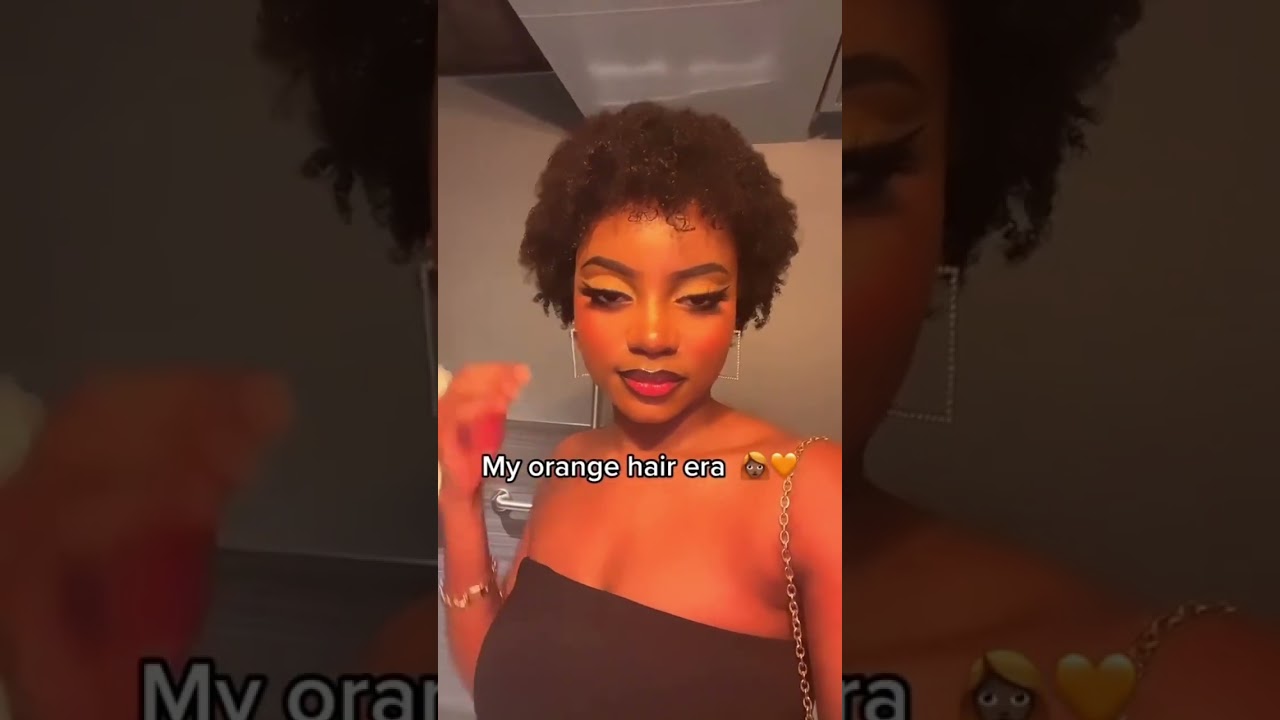 My orange hair era was my fav 😍👩🏾‍🦰 