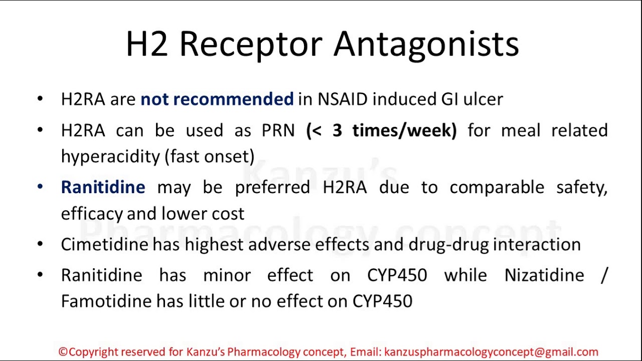 Proton Pump Inhibitors and Histamine Receptor Antagonists Important