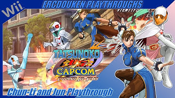 Tatsunoko vs. Capcom: Ultimate All-Stars (Wii) - Chun-Li and Jun the Swan Arcade Playthrough