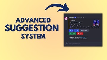 Advanced Suggestion System | DiscordJS v14