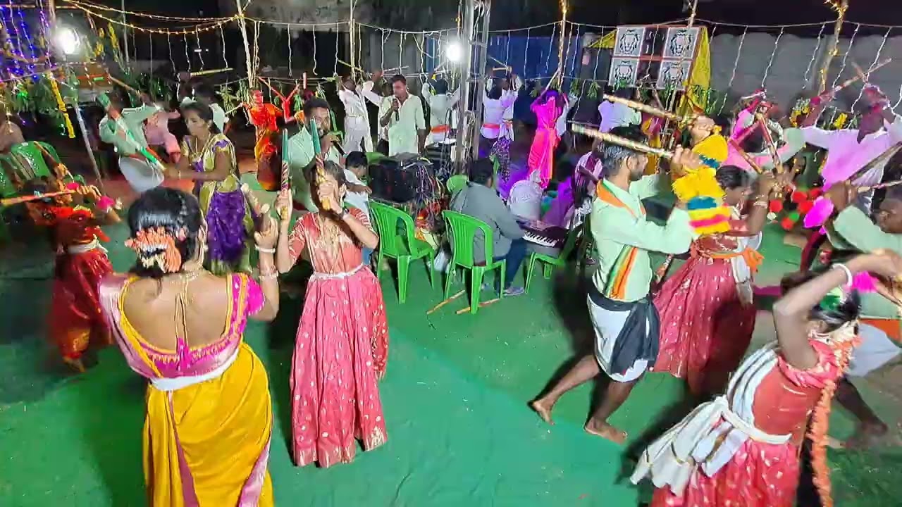 బండ్రేవు కోలాటం గజ్జపూజలో జానపదం 28-7-2025